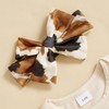 CocMouse Western Baby Girl Fall Outfits Letter Cow Print Long