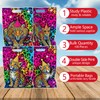 Falueqg 50 Pcs Rainbow Cheetah Leopard Goodie Candy Bags Party