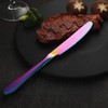 VANDBAO Rainbow Flatware Cutlery Silverware Set 20 Pieces, Stainless Steel
