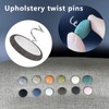 24 Pcs Upholstery Tacks Headliner Pins Fabric Covered Button Twist