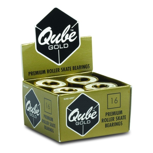 QUBE Gold Swiss Bearings - 8mm Boxed