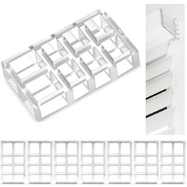 Innconee 8 Pcs Bracket Spacer Blocks Curtain Spacers for Drapes Extension Clear Plastic Brackets for Blinds and Shades Spacer Block Bracket Extension for Home Office Window