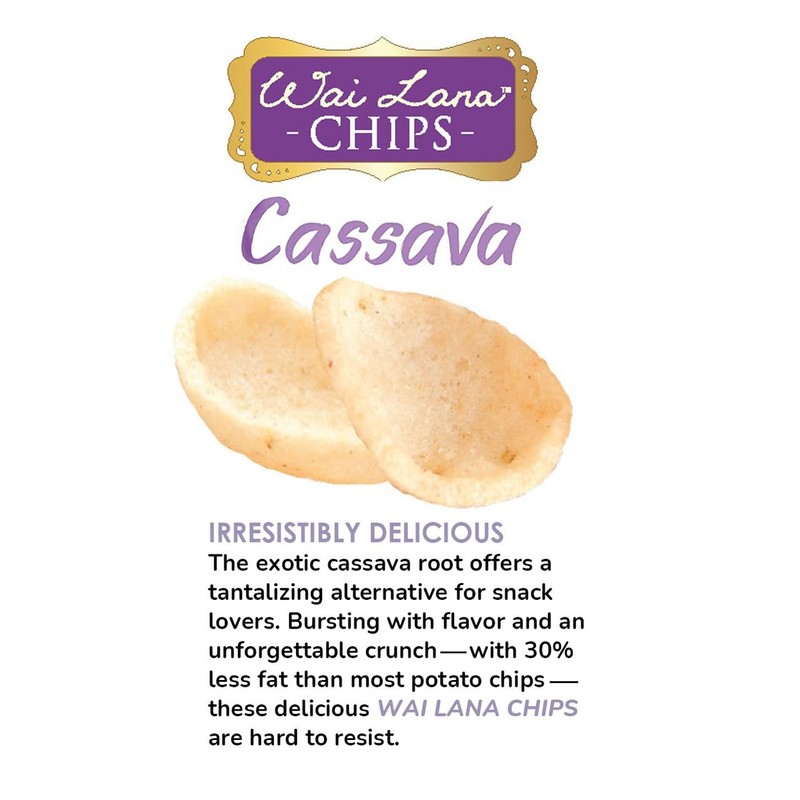 Cassava Chips Sea Salt and Vinegar (6 Pack of 3