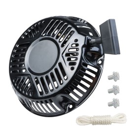 WOTIAN Recoil Starter 797747 Compatible with B&S Pull Start Assembly 797747 for 420cc Generator Black 6 Holes with 160cm Rope