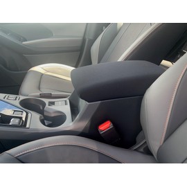 Auto Console Covers- Premium Center Console Cover Fits The The Subaru Crosstrek 2024-2025 Middle Armrest Waterproof Neoprene Fabric.- Black