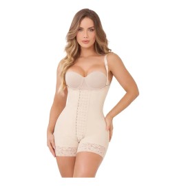 Faja Short Ann Chery Elissa Moldeadora Compresión Media Color Beige Talla Eg/38