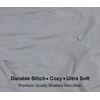 Linen Home Grey Pillowcases 2 Pack, Easy Care Soft Brushed