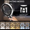 45X Magnifying Glass with Light, 4.6 Inch 1200mAh USB Rechargeable,