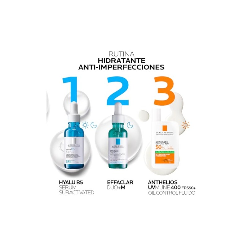 Kit Roche Posay Rutina Hidratante Anti Marcas Hyalu Suractivated Serum
