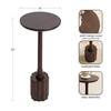 Kate and Laurel Nisha Modern Mango Wood Round Drink Table,