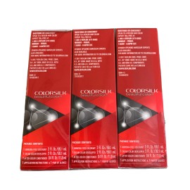 Revlon Permanent Hair Color Dye Colorsilk 4.4 oz 12 Natural Blue Black 3 Pack