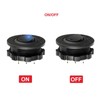 5Pcs Round Toggle LED Switch, 12-24V 20A Car Truck RV