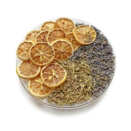 Potpourri Simmering, Happiness Simmer Pot Potpourri Dried Lemon Slices, Rosemary & Lavender, Stovetop Simmering Potpourri Kits for Hostess/Office/Housewarmings/Open Houses Gifts Christmas Potpourri