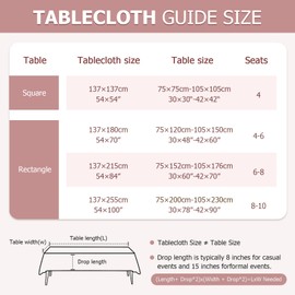 WenYa Polka Dot Tablecloth Wipe Clean Table Cloth Wipeable PVC Tablecloths Plastic Dinner Cover (Pink, 85x54 inch (Rectangular))