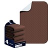 Brosive Bed Pads Washable Waterproof 24x36 Inch (4 Pack), Washable