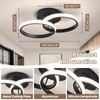 CANEOE Black Led Hallway Light Fixtures,Modern Led Ceiling Light Fixtures,4500K
