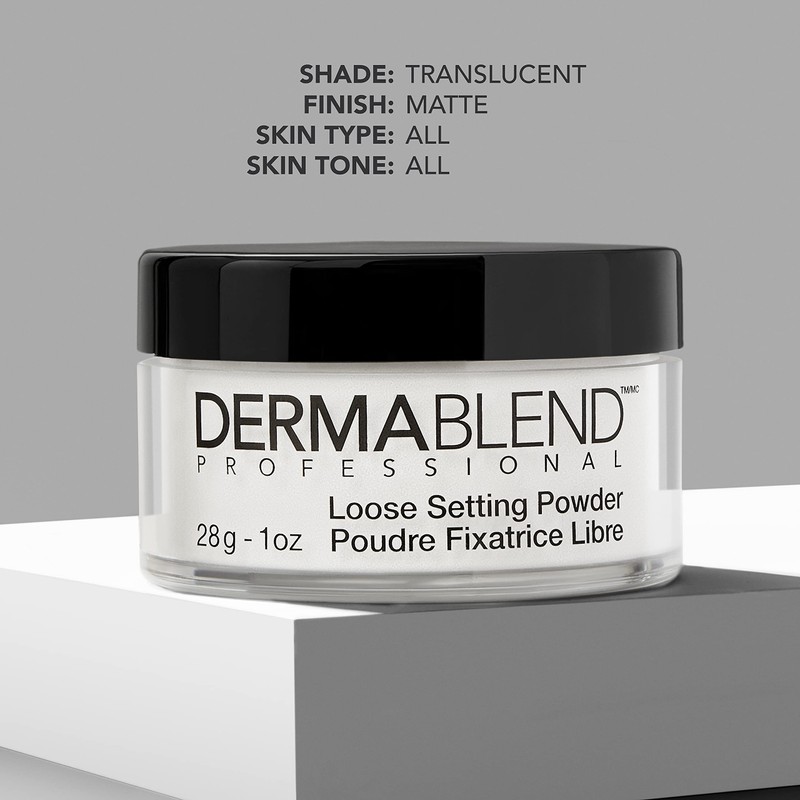 Dermablend Loose Setting Powder, Face Powder Makeup & Finishing Powder,