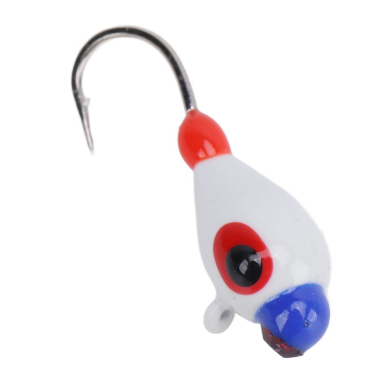 5 Pcs Winter Ice Fishing Jigs Kit Hooks Lures for