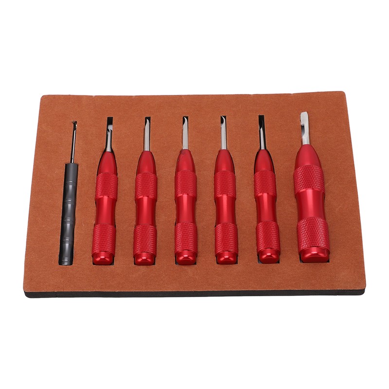 7 Pcs Watch Back Cover Opener Tool Multi Specification Aluminum