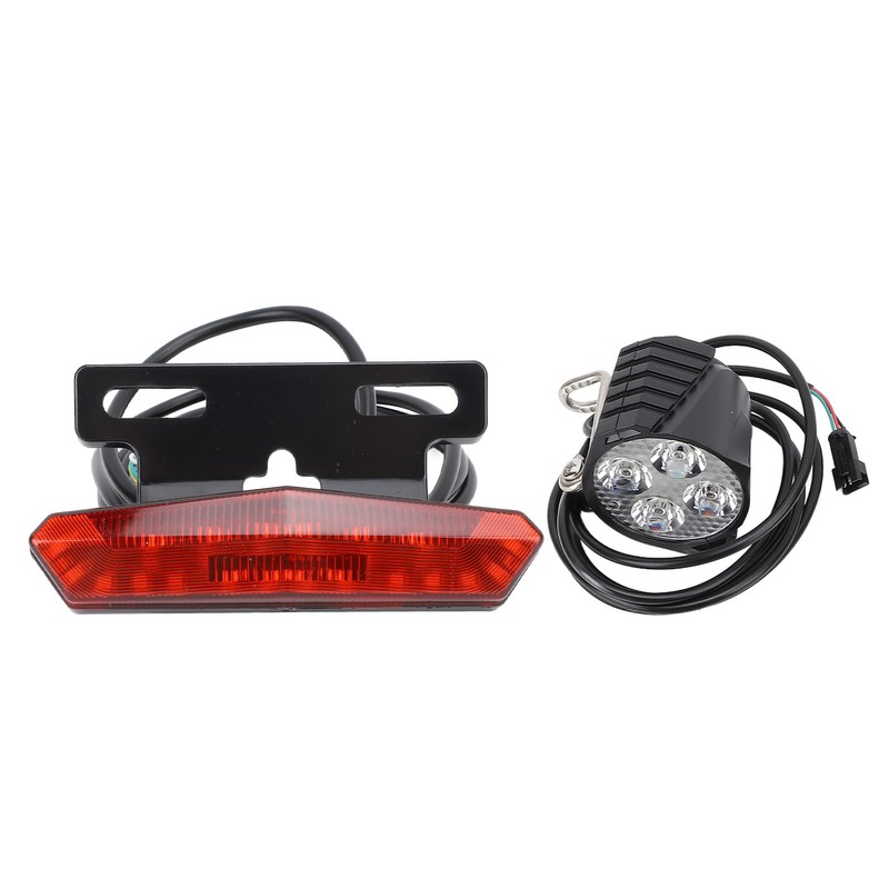 Electric Headlight and Tail Light Set LED Front Rear Warning