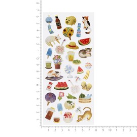 Summer Iro Japanese Style Sticker [Variety] Sticker Japanese Style Summer Decoration Cute ST-532s
