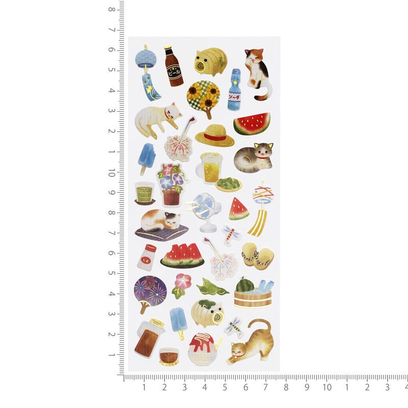 Summer Iro Japanese Style Sticker [Variety] Sticker Japanese Style Summer