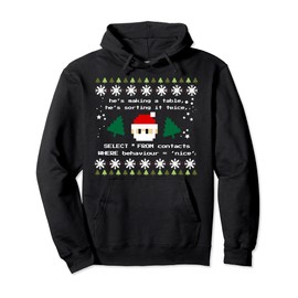 SQL Santa Claus Database DB Clause Computer Science Programmer Hoodie