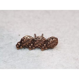 Triple Bronze Oak Leaf Cluster Ribbon Attachment
