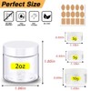 2 oz Plastic Containers with Lids 100pcs Plastic Jars with