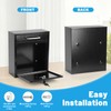 KYODOLED Steel Key Lock Mail Boxes for Outside, Locking Wall