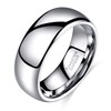 TRUMIUM 8mm Tungsten Carbide Ring for Men Women High Polish