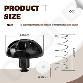 2 Pack Coffee Maker Brew Basket Water Stop Valve Kit - by Ohoho - for Hamilton Beach FlexBrew Coffee Makers Basket 990117900 990237500 - Fits Model 49976, 49954, 49947, 49966, 49957, 49958