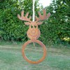 Bird Feeder Elk Deer for Wild Birds in Rust Look