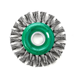 Lessmann Round Braided Brush 125 x 14 mm 20 Teeth Raw Smooth 0.50 mm Bore 22.2 mm 473811