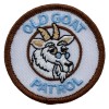 Patchtown Old Goat Caption Patrol Patch - 2" Round Embroidered