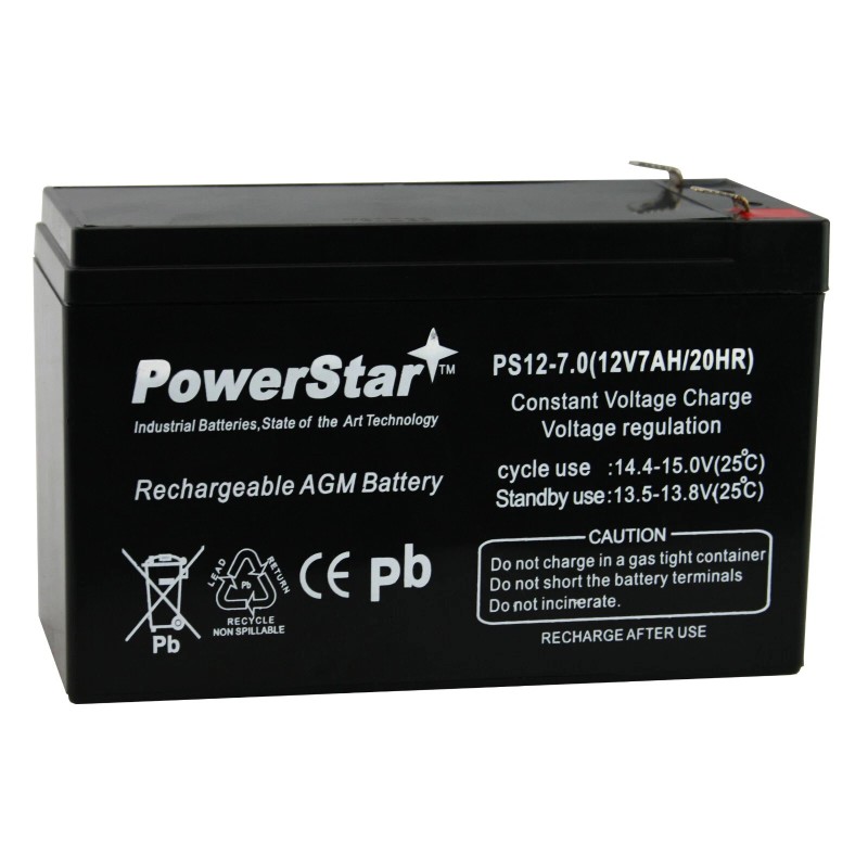 PowerStar 2 Pack - 12V 7Ah Battery RAZOR Scooter MX350