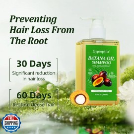 Gypsophila 2 Pack Batana Oil Shampoo for Hair Growth, Rosemary Shampoo – Nour