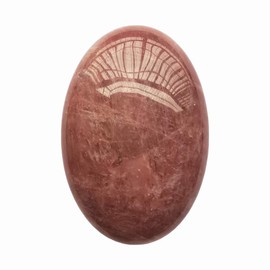Manekieko Natural Strawberry Quartz Worry Stones Oval Palm Pockets Healing Crystal Massage Spa Energy Stone