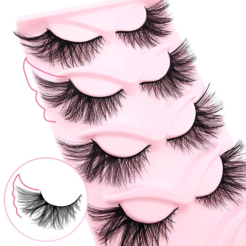 3D False Eyelashes, Cat's Eye, Natural Artificial Eyelash Extensions Set,