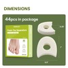 Bukihome 44-Pack Foam Toe Separators Soft & Breathable Toe Spacers