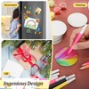 Engrowtic 25 Pcs Magnetic Painting Canvas Panel Magnetic Mini Canvas