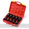 CASOMAN 10PCS 1-Inch Drive Deep Impact Socket Set, Metric, CR-MO,