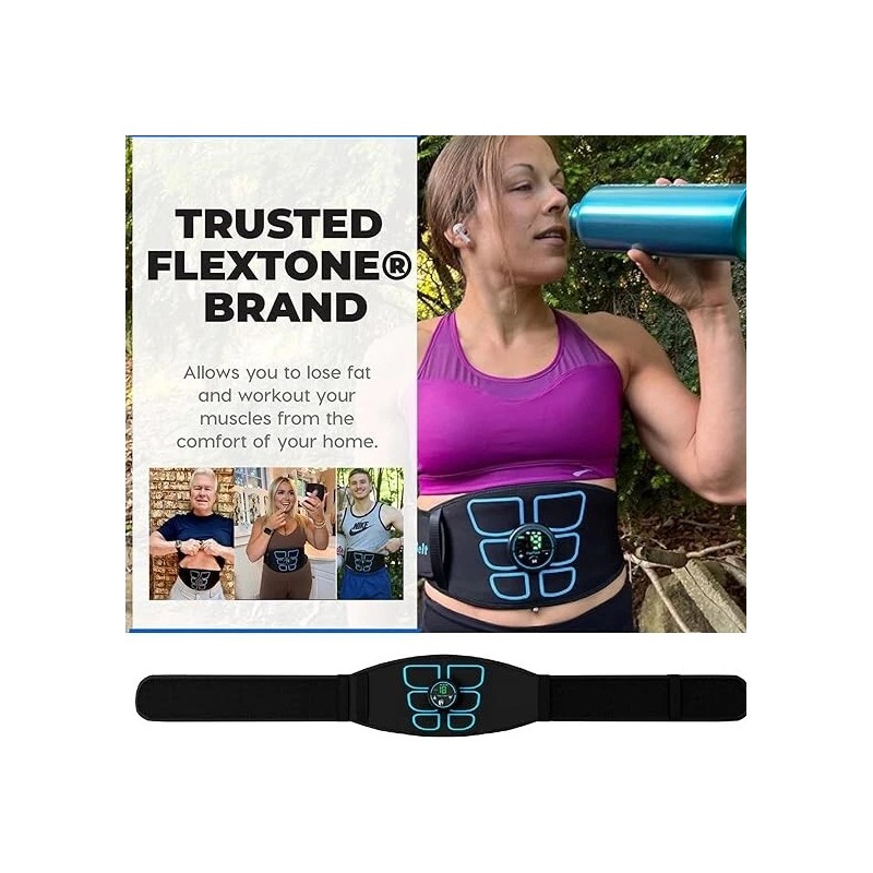 FlexTone Abs Machine - Ab Belt for Men, Women -