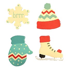 Roeda Brighten Your Life 27014M Brrr Winter Magnets Set of 4 Assorted