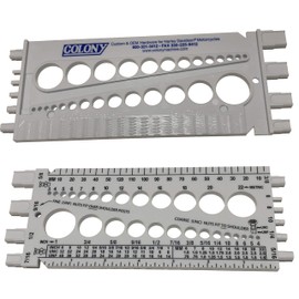 Colony Colony Bolt Screw, Complete Pitch Gauge, Inch Millimeter, Measuring Tool, Improves Work Efficiency, Harley Outside Vehicle, Width 8.7 inches (22 cm), Height 3.3 inches (8.5 cm), Thickness 0.2