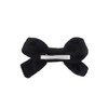 Motique Accessories Black Faux Fur Hair Bow Hair Clip With