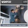 Satco S8482 10W A19 LED Bulb, 4000K Cool White, GU24