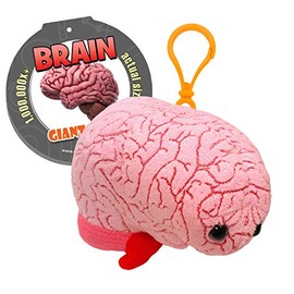 GIANTmicrobes Brain Organ Plush Keychain