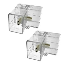 cezelux 2 Pack Hexagon Garage Light Connectors 90° L-Connector 2 Pin 2 Way LED Garage Tube Copper Pin DIY Hexagon Light Accessories Replacement/Spare for Honeycomb Lighting Systems