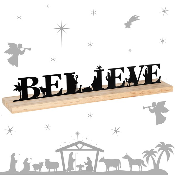 Nativity Scene Nativity Sets for Christmas Indoor Black Metal Nativity